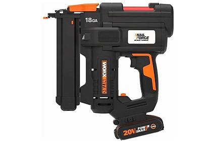 Аккумуляторный степлер Worx 20В, 2Ач х1, ЗУ WX844