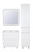 Мебель для ванной Style Line Атлантика 60 см напольная, белый антискрейч