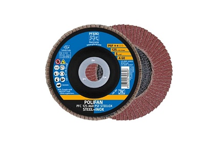 Круг шлифовальный лепестковый PFC 125 A60 PSF STEELOX PFERD 67746125