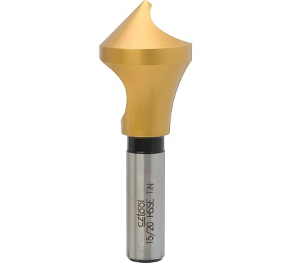 Зенковка с отверстием (28х12х80 мм; размер 15/20; 90°; HSSE-TiN VA) Bucovice Tools 893020
