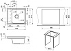 Кухонная мойка Granula Kitchen Space KS-6004 60 см алюминиум