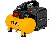 Компрессор Denzel dls750/6 безмасляный малошумный 750 вт, 140 л/мин, ресивер 6 л 58019