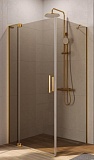 Душевой уголок Cezares Slider SLIDER-AH-1-100-90/100-BR-BORO 100x90/100 бронзовое, брашированное золото