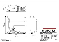 Сушилка для рук Mediclinics Saniflow M06AB черный