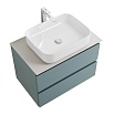 Мебель для ванной BelBagno Kraft 70 см со столешницей, эмаль, Голубой матовый