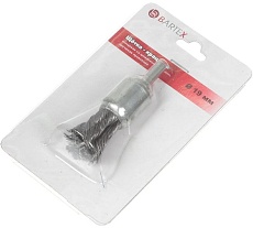 Щетка для дрели концевая 19 мм, со шпилькой, крученая проволока BARTEX 265902