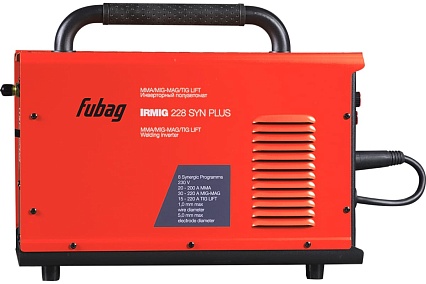 Сварочный полуавтомат Fubag IRMIG 228 SYN PLUS (41381), Маска сварщика Хамелеон IR 9-13N S (38072), Сварочные краги на подкладке красные FWGN 10R (641180) 41381.4