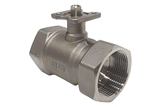 Двухходовой шаровой кран Techno 2040B из нержавеющей стали, под привод DN40, G1 1/2, КVS 40 660240-2