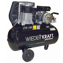 Двухцилиндровый ременной компрессор Wiederkraft 50л 320л/мин WDK-90532