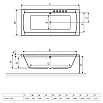 Акриловая ванна Excellent Aquaria Lux 180x80