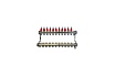 Коллекторный блок для теплого пола 1x3/4EU отв.-11 Gekon GK 72111