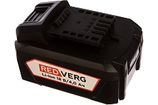 Аккумулятор Li-Ion 18 В, 4.0 Ач Redverg 6628352