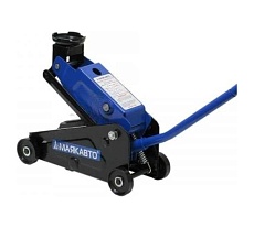 Гидравлический подкатной домкрат МАЯКАВТО 2,5 т, h 145-400 мм, в кейсе 1626