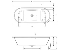 Акриловая ванна Riho Desire Corner 184x84 см R белый матовый