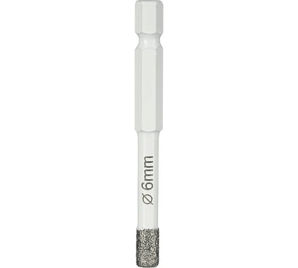 Коронка алмазная по керамике и керамограниту 6 мм Diamond Industrial DIDKVP06S10