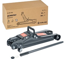 Домкрат подкатной Airline 3т низкопрофильный (MIN - 85 мм, MAX - 380 мм) AJ-3F-370