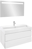 Мебель для ванной Jacob Delafon Madeleine 100 см с раковиной-столешницей, матовый белый