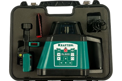 Ротационный лазерный нивелир Kraftool RL600 600 м, IP65 34600