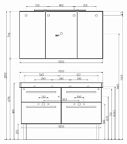 Мебель для ванной Villeroy&Boch 2Day2 125 см светлое дерево