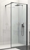 Душевая перегородка Vincea Walk-In VSW-1HS900CLB 90x200 черный матовый, прозрачное