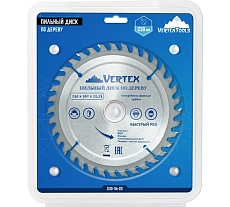 Диск пильный по дереву (230х22.23 мм; 36 зубов) Vertextools 230-36-22