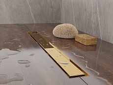 Душевой лоток Plumberia PST In-Tile 90 см, золото PST90OR