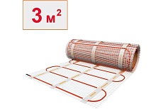 Электрический теплый пол под плитку ТеплоСофт 3м.кв. 450Вт 3450/2