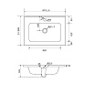 Раковина Am.Pm Sense 60 см M7BWCC0602WG