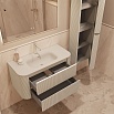 Тумба с раковиной Vincea Альто (Alto) 100 см светло-бежевый матовый