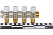 Коллектор MVI латунный с регулирующими вентилями 1"x1/2"x4 выхода MM.404.0604