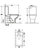 Унитаз-компакт AQUAme AQM1004 / AQM1102 безободковый, с микролифтом