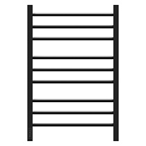 Полотенцесушитель электрический Point PN70758B П9 50x80 диммер слева, черный