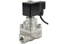 Электромагнитный клапан DN.ru V2W-901P-NC Ду20 Ру6-100 НЗ PTFE 24В DC D130-02749