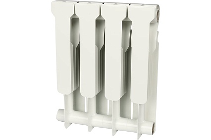 Биметаллический радиатор Rommer Profi BM 350 BI350-80-80-130 4 секции RAL9016 86629