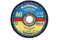 Диск лепестковый Flap 125x22 мм, Р40 Karbosan KAR-981370