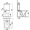 Унитаз-компакт Creavit Lara LR410+LR310