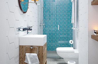 Дизайн-проект ванной комнаты "Индийский минимализм"