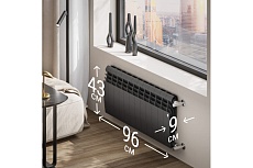 Радиатор Royal Thermo BiLiner 350/Noir Sable - 12 секций НС-1197122