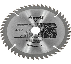 Диск пильный по дереву (150х20/16 мм; 1.8 мм; 48Z) Elitech 1820.053000