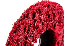 Диск зачистной Clean Strip Red 115х22 мм с фибровой оправкой BlackFox 12575
