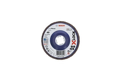 Круг шлифовальный лепестковый X-LOCK X571 Best for Metal (115 мм; G40; прямое исполнение) Bosch 2608619205
