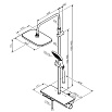 Душевая стойка Damixa Gala 953760300 с термостатом, черный