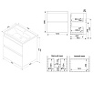 Тумба с раковиной Am.Pm X-Joy 60 см подвесная, белый глянец