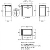 Тумба с раковиной Geberit Renova Compact 59 см L белый глянец