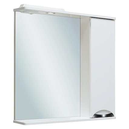 Зеркальный шкаф Руно Барселона 75 см R белый