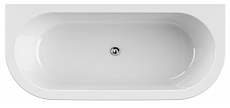 Акриловая ванна Cezares Slim Wall-180-80-60-W37-SET 180x79 белый