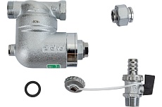 Фильтр FAR 100 мкм, под манометр, Max: 95 C, 25 бар, 1/2" ВР-НР FA 39A5 12100