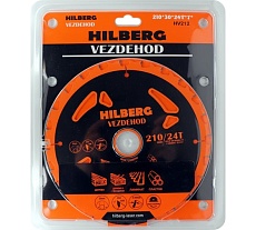Диск пильный Vezdehod 210х30 мм, 24Т, 7º Hilberg HV212