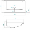 Раковина Santek Миранда 1WH302251 80 см
