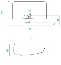 Раковина Santek Миранда 1WH302251 80 см